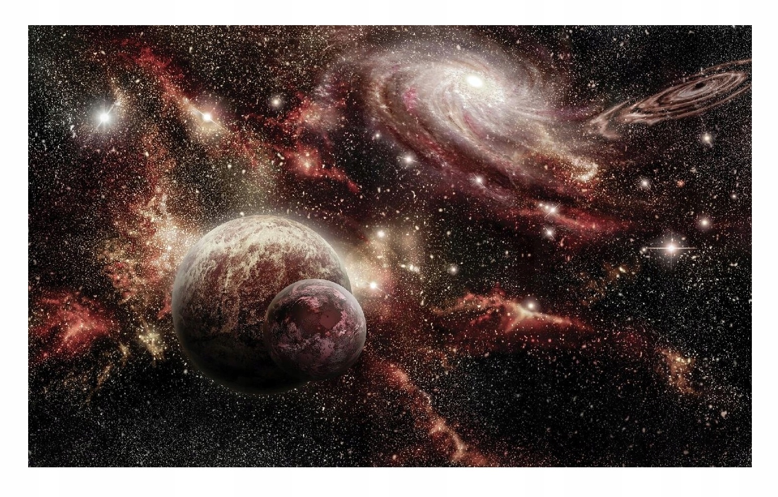 Fototapeta Kosmos Galaxia Planéty Pre Deti Mládež Tapeta 368x254