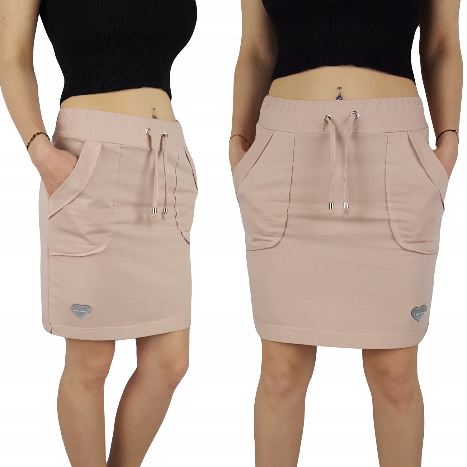 DAMSKA SPÓDNICA DRESOWA MINI - SZNUREK - KIESZENIE Marka inna