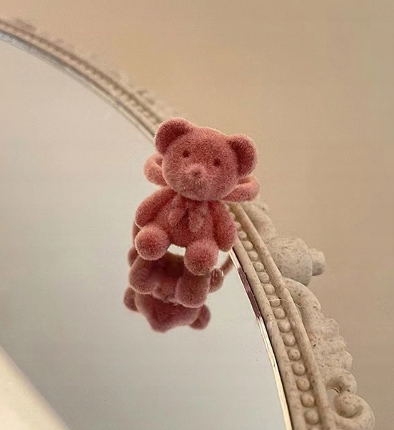 PIERŚCIONEK z MISIEM regulowany rozmiar Różowy Marka Glamour