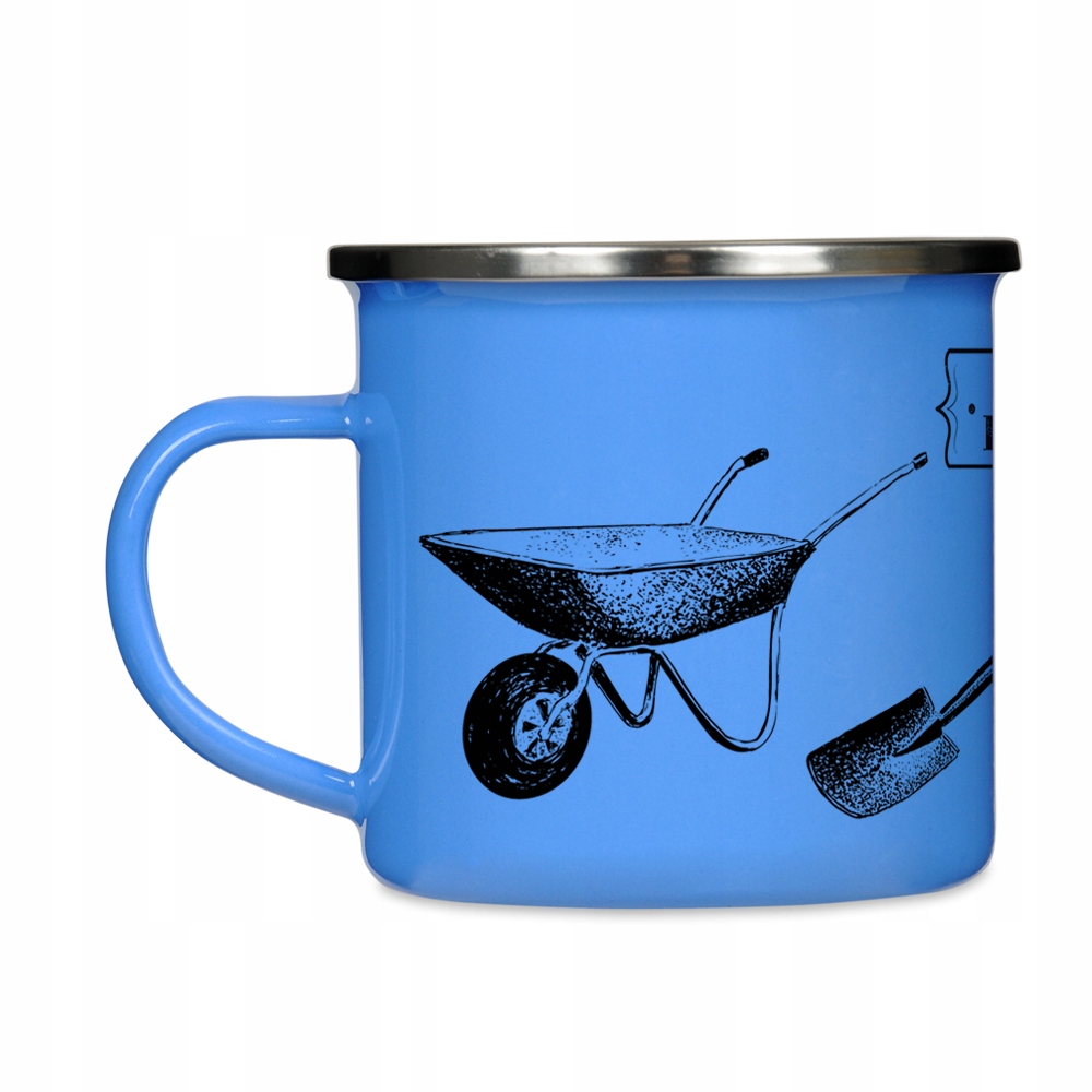 

Emaliowany Kubek Działkowca Niebieski