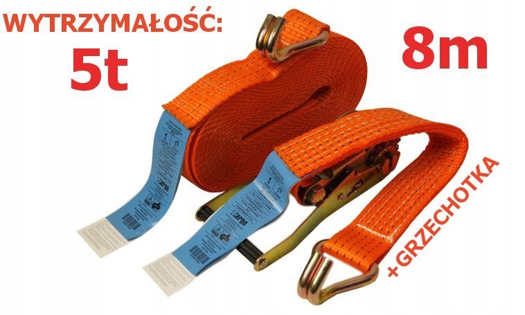 

Pas transportowy z napinaczem 8M/50mm/5T