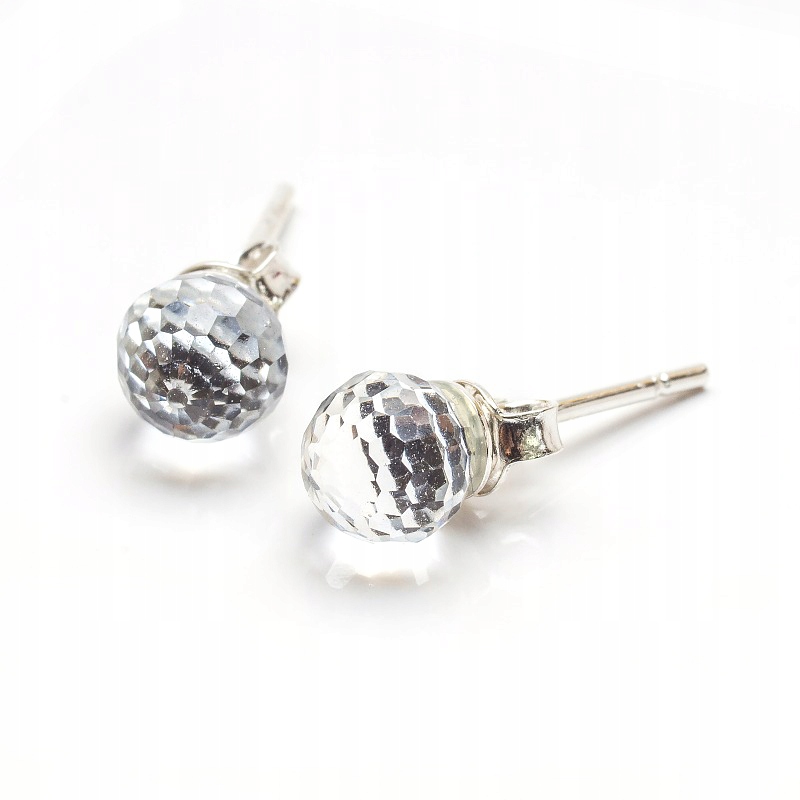 

Srebrne Kolczyki 925 z kr. Swarovski Kulki 6mm Cal