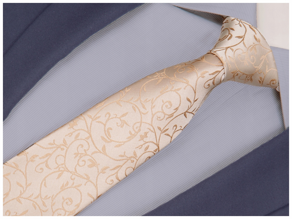 ŻAKARDOWA POSZETKA + KRAWAT Męski Wypustka 30x30cm do Garnituru GREG pok99 Materiał dominujący mikrofibra (mikrofaza)