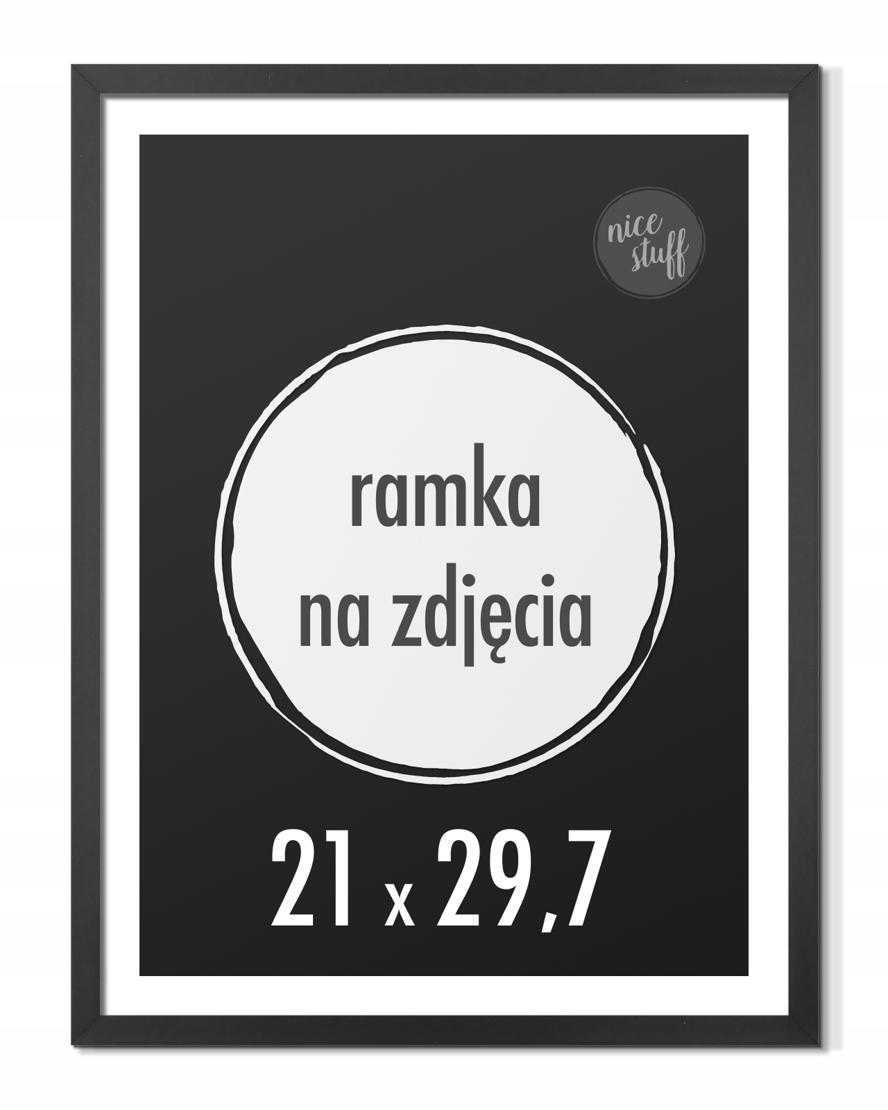 

Ramka na zdjęcia 21x29,7 A4 Ramki 29,7x21 czarna