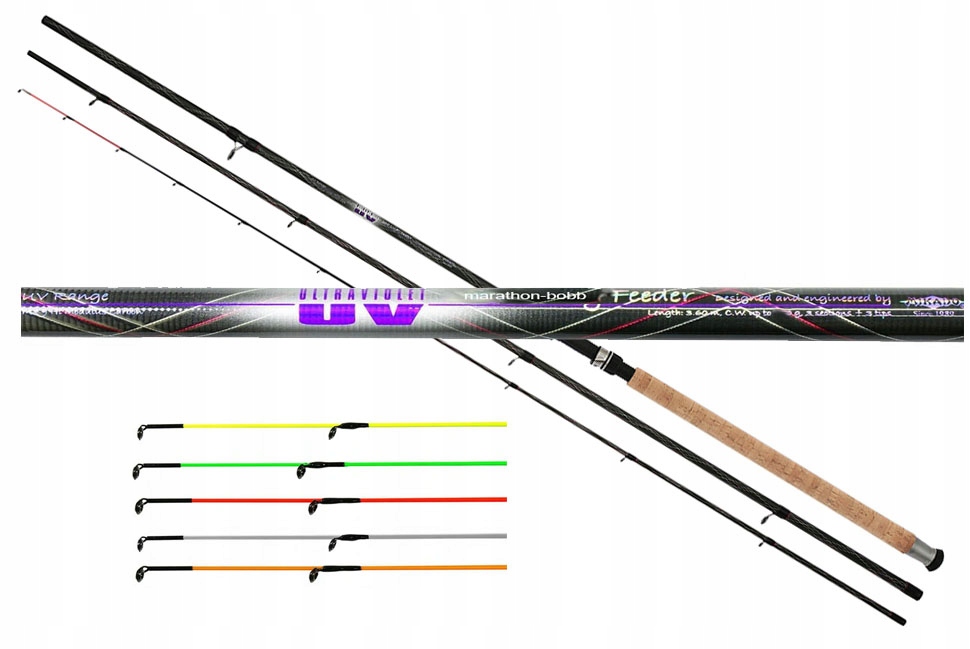 Wędka Mikado Uv Ultraviolet Light Feeder 360cm 90g 5szcz./ 3 składy