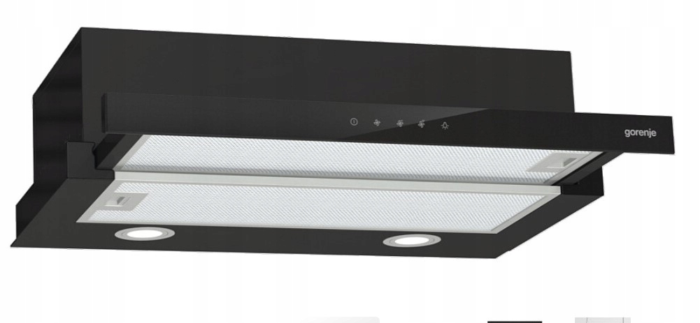 Okap teleskopowy Gorenje TH64E3BG 350m3/h Led 111W