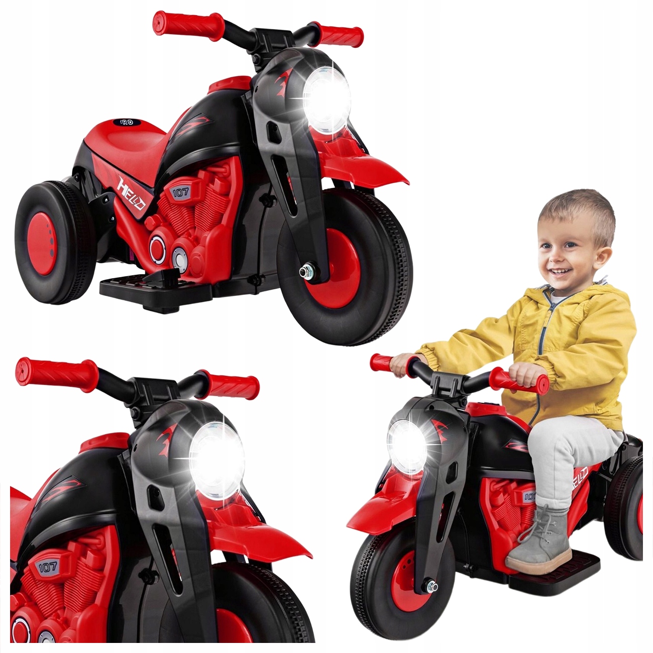 Motocykl Elektryczny Dla Dzieci Do 30KG Jeździk Elektryczny