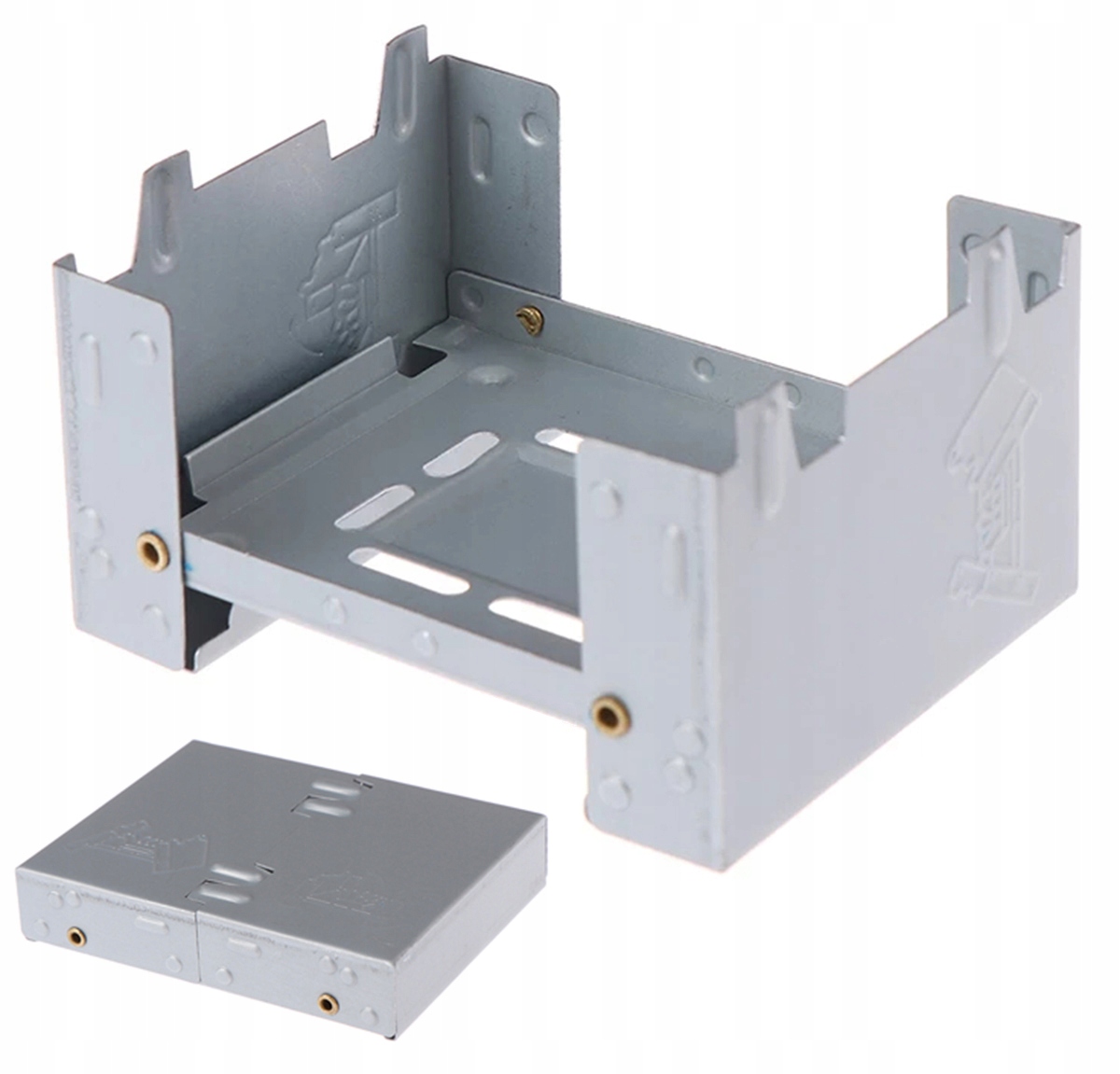 SKŁADANE MINI PALENISKO TURYSTYCZNE KEMPINGOWE STALOWE PRZENOŚNE AG733A