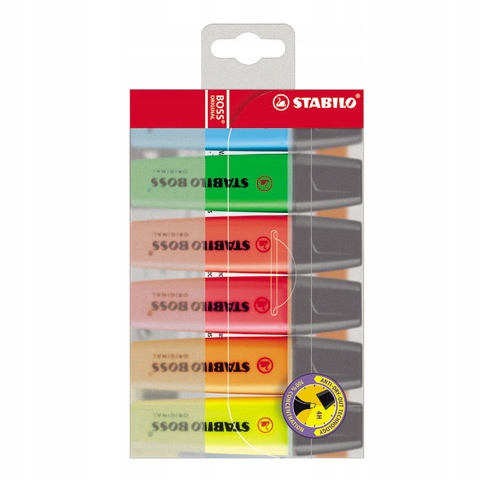 

Zakreślacze Stabilo Boss komplet 6 szt neon marker