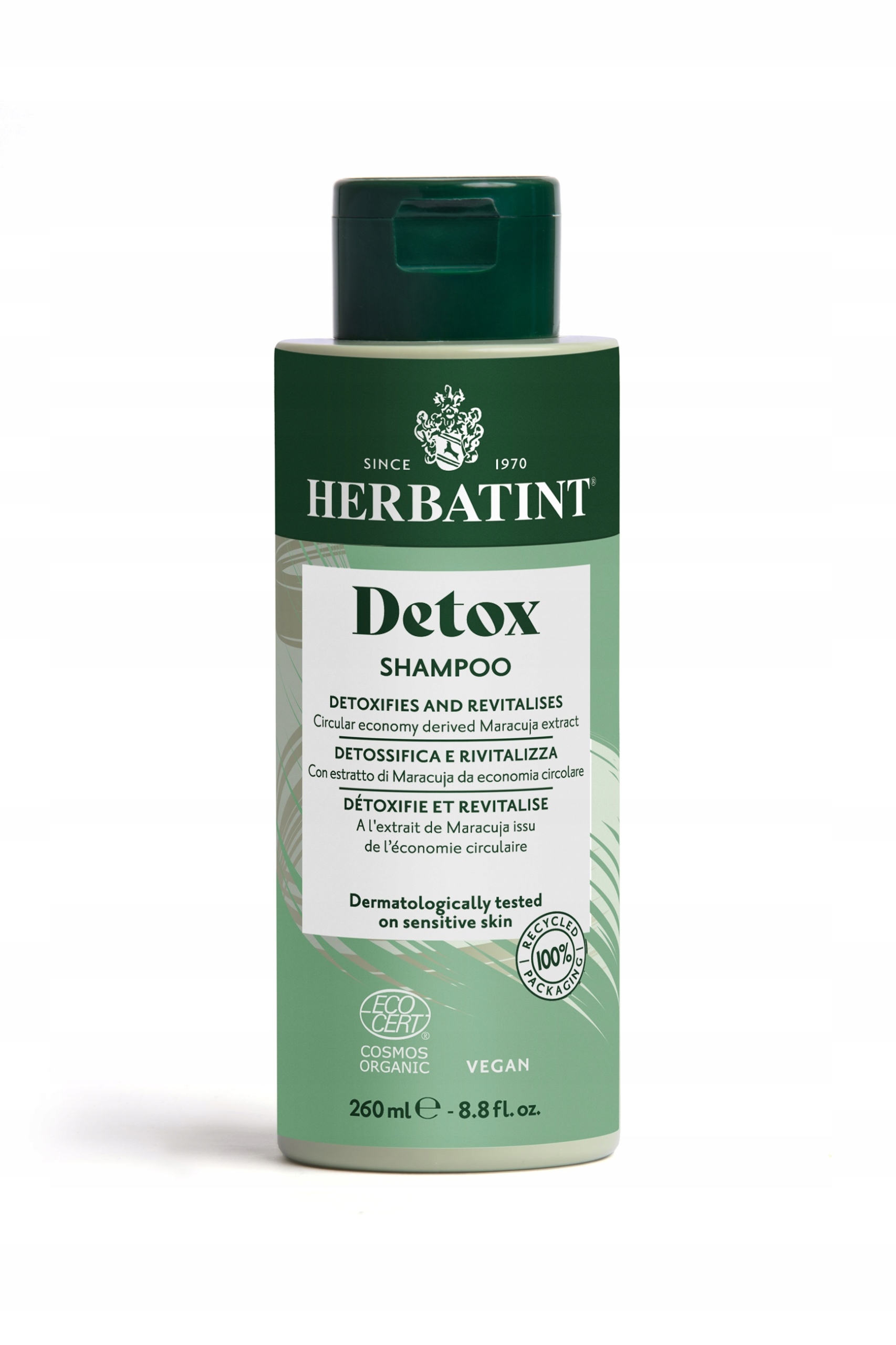 Herbatint Detox čistící šampon pro všechny typy vlasů 260 ml