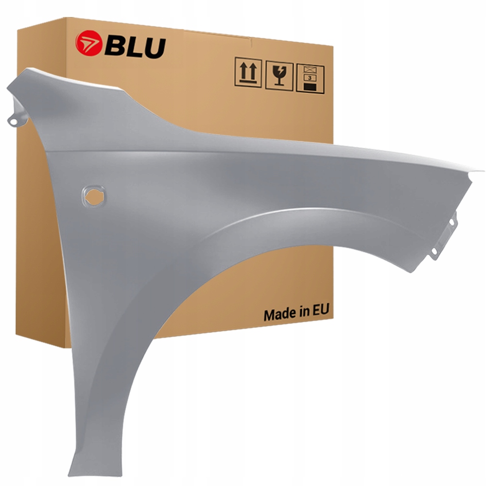 Blu Blatník Škoda Rapid LF8L pravý stříbrný 12-19 přední SteelGrey