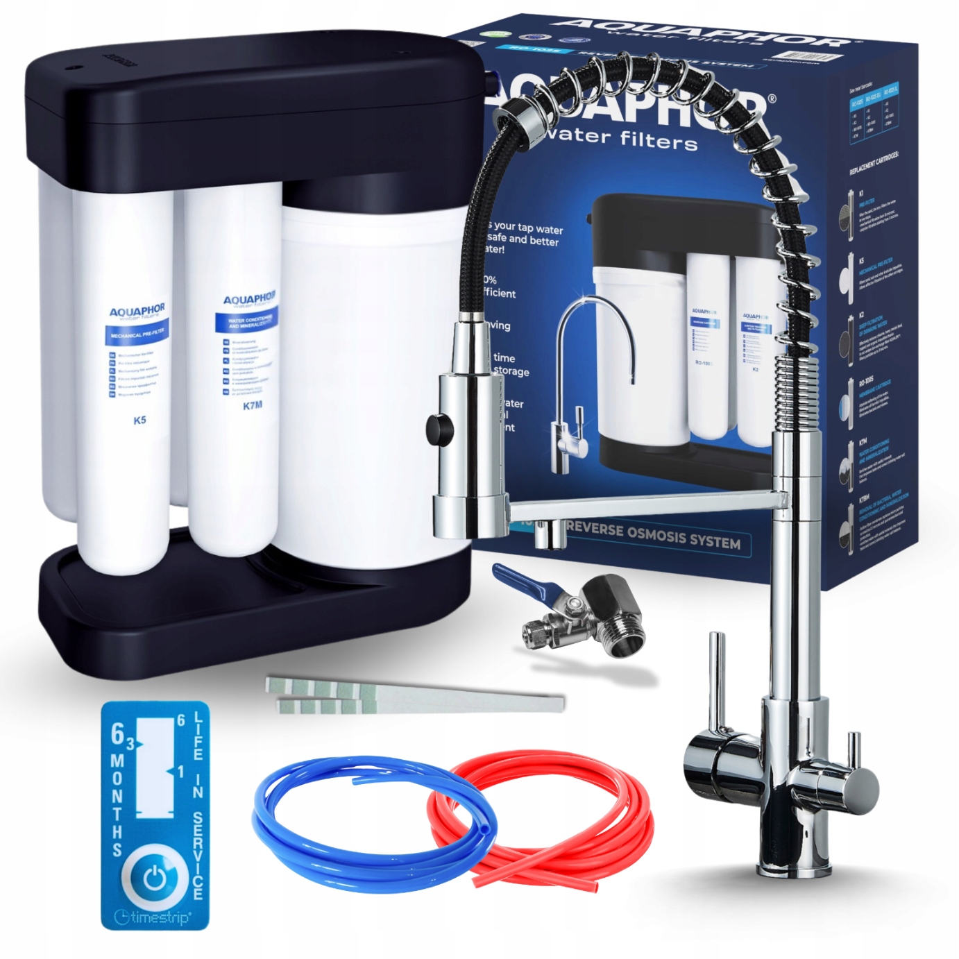 Kuchynská Batéria S Vyťahovacím Výtokom Chróm A Vodný Filter Aquaphor Morion