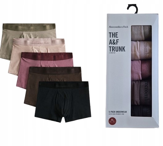 Abercrombie & Fitch Spodní Prádlo Boxerky vícebarevné 5 balení 5 balení XL 5 kusů