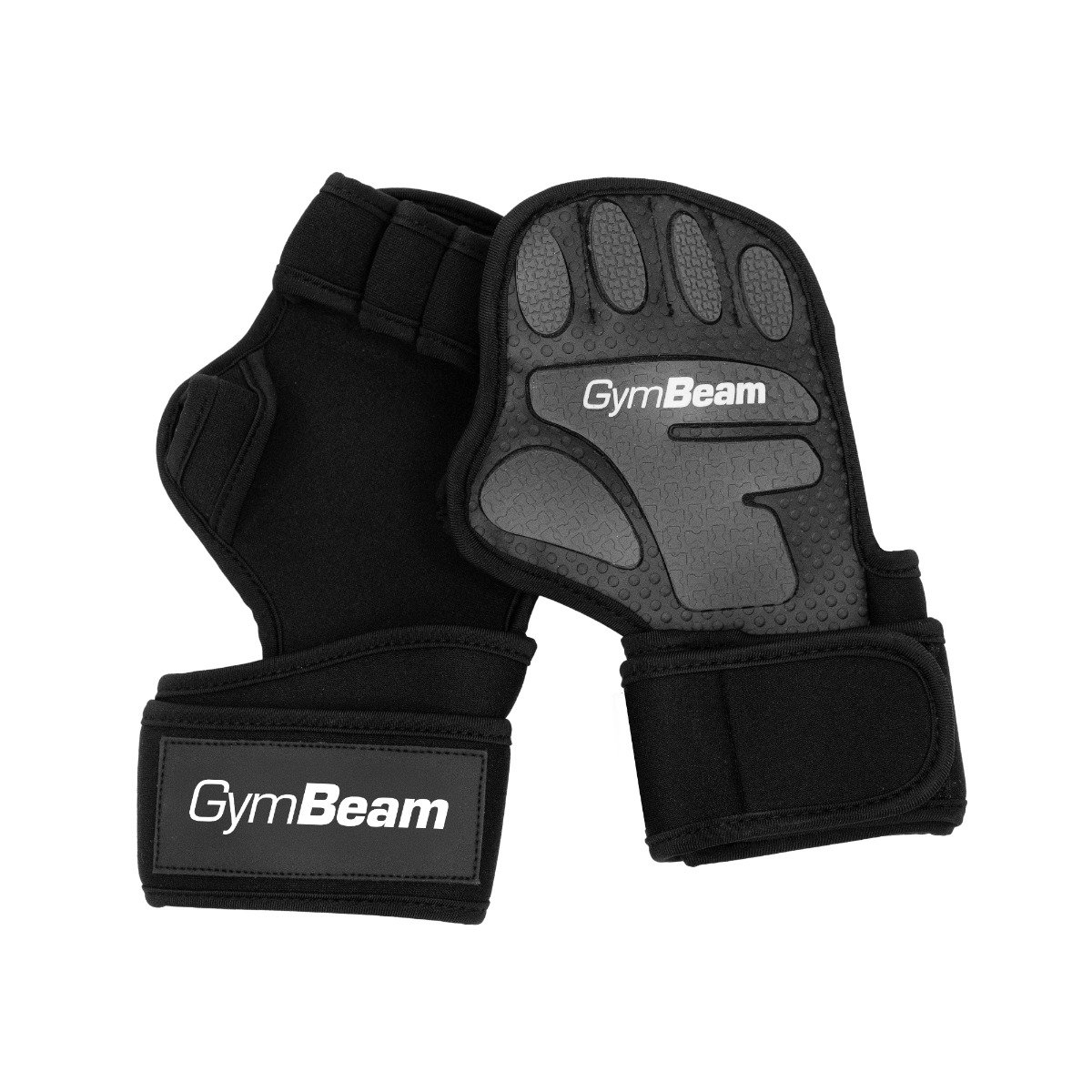 Rękawice Fitness Heavy Grip Black Antypoślizgowe Na Siłownię GymBeam L/XL