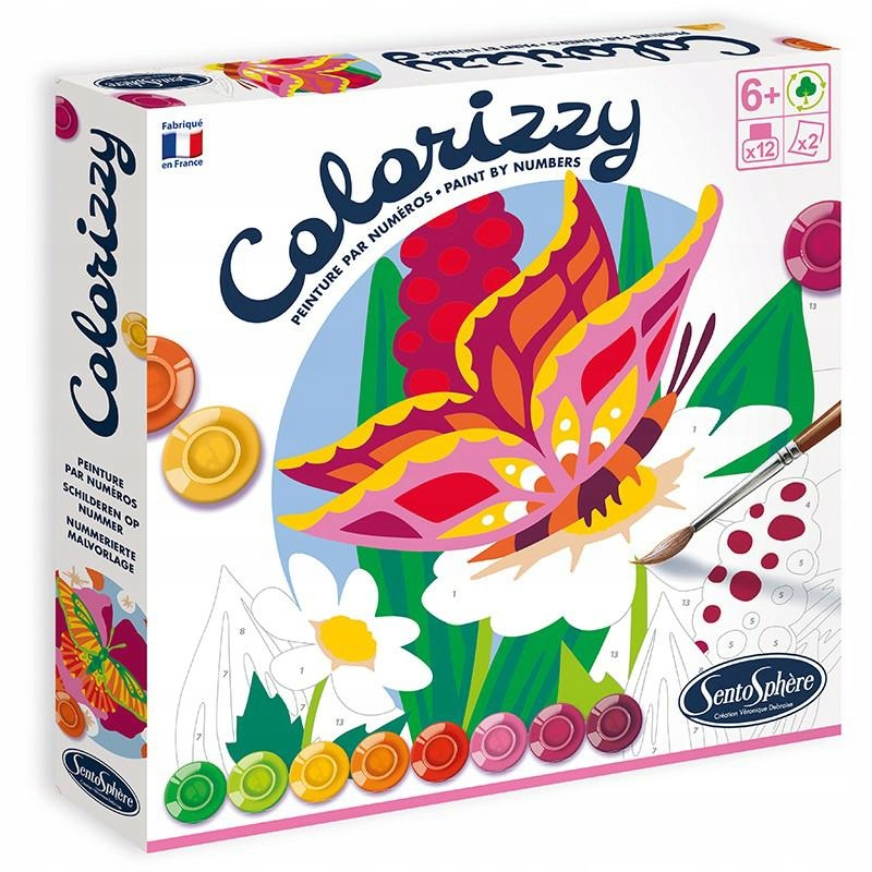 Malování podle čísel Motýli 2 vzory Colorizzy