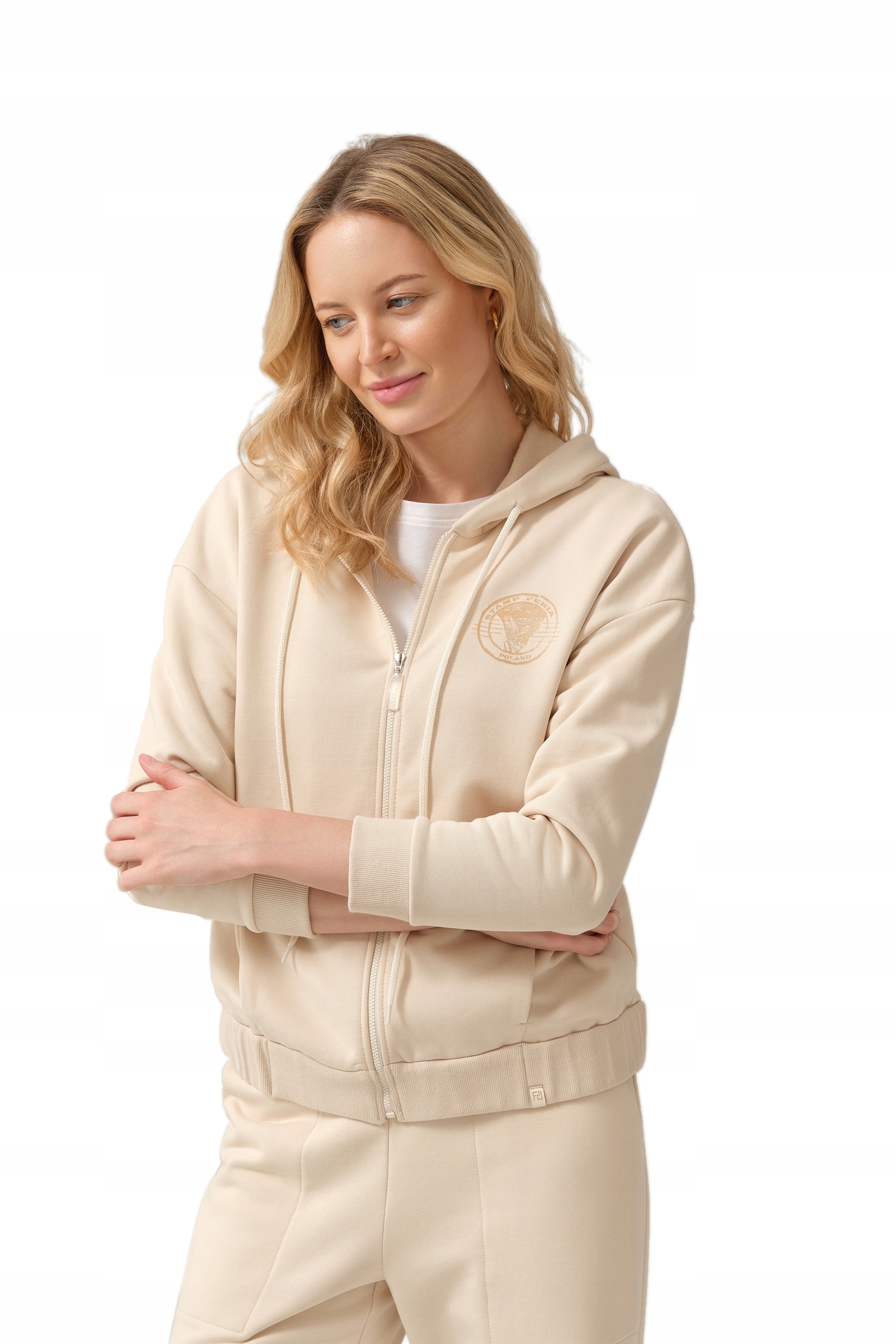 Dámská Tepláková Mikina S Kapucí Měkká, Pohodlná, Teplá, Ženská Feria 40