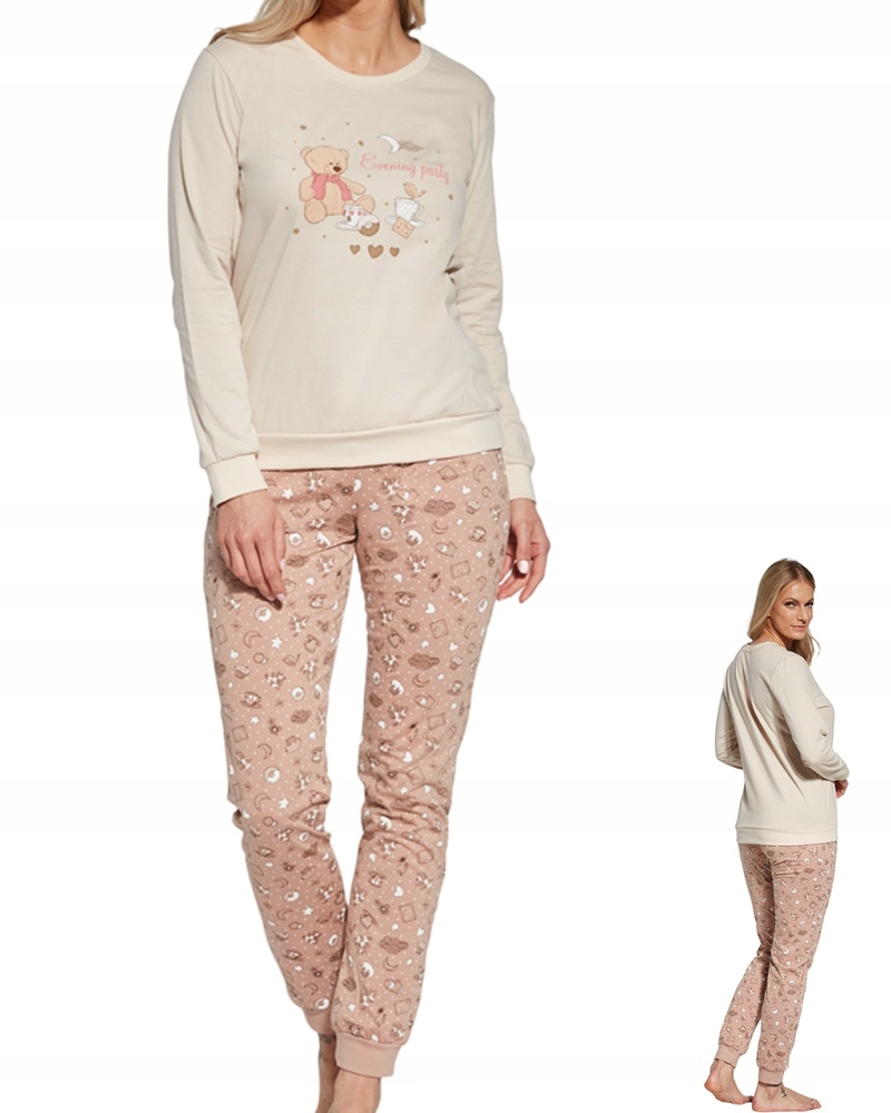 Dámské Pyžamo Cornette Evening 671 XXL 44 Béžová