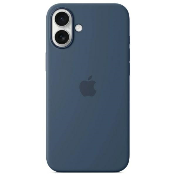 Etui Apple MYY23ZM/A iPhone 16 6.1" MagSafe granatowy/denim Silicone