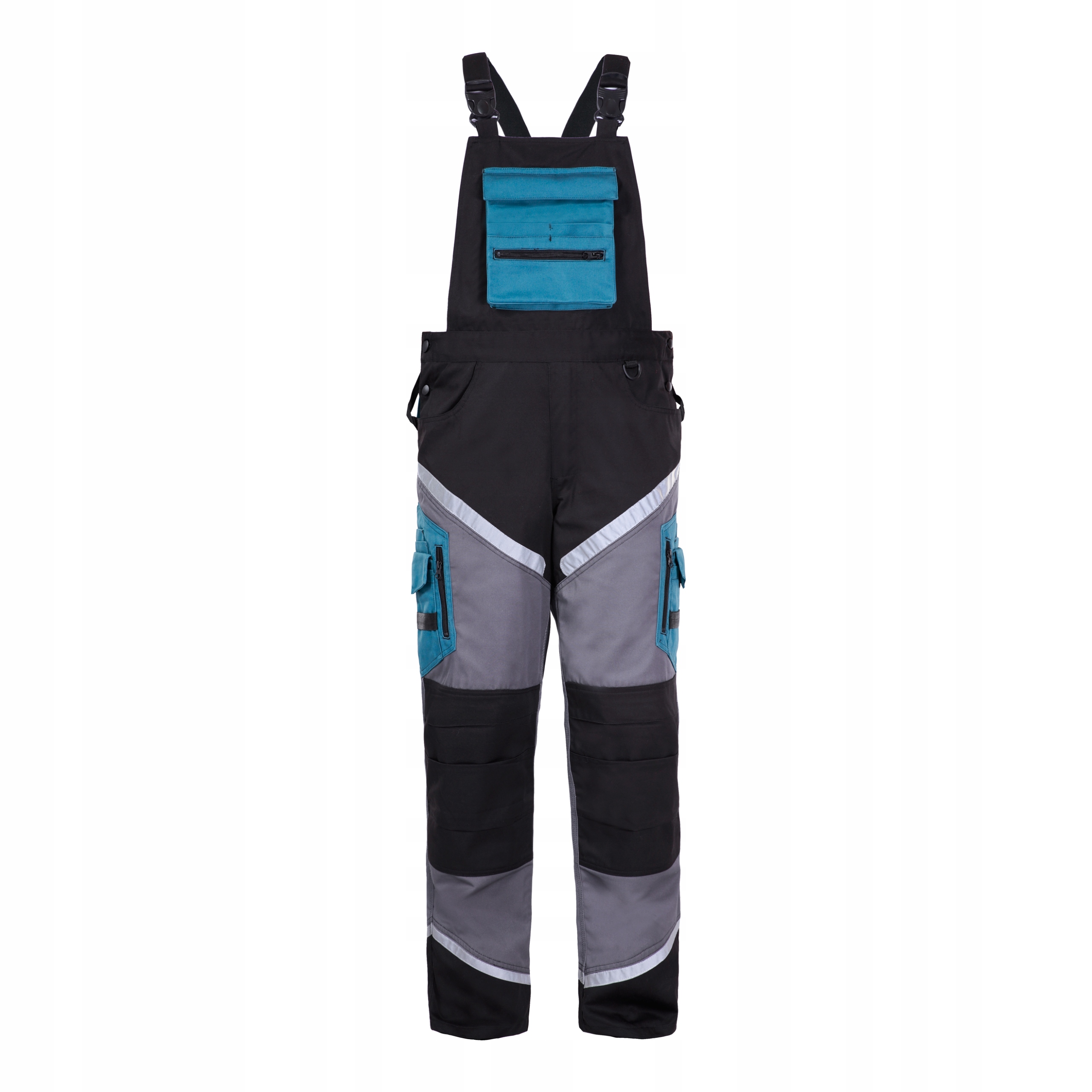 Ogrodniczki Czar-szar-turk. Z Pasami ODBLASK.,2XL