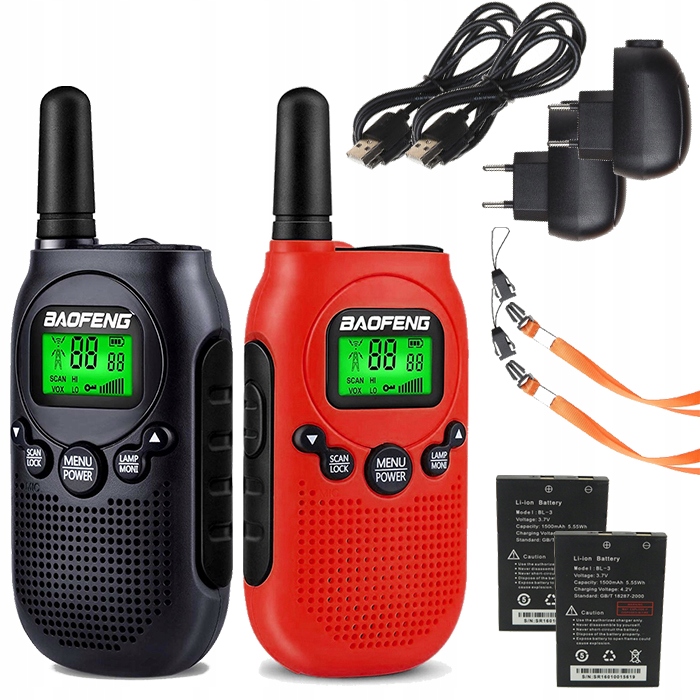 Walkie Talkie Pro Děti Vysílačka Toki Pmr Usb Svítilna Vox