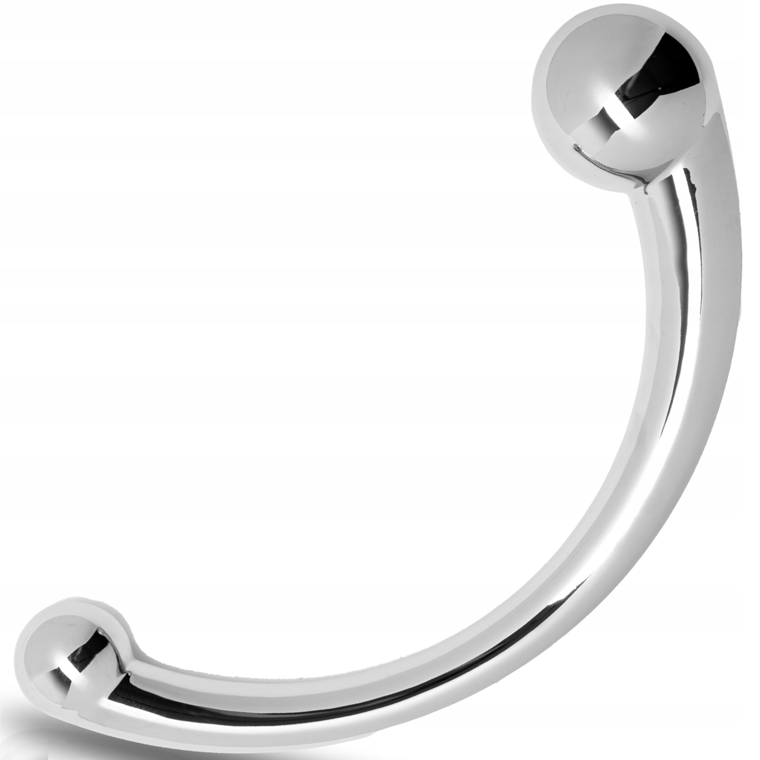 METALLIC KOREK ANALNY PROSTATY DLA MĘŻCZYZN I KOBIET 16CM 355G SILVER — miniatura 4
