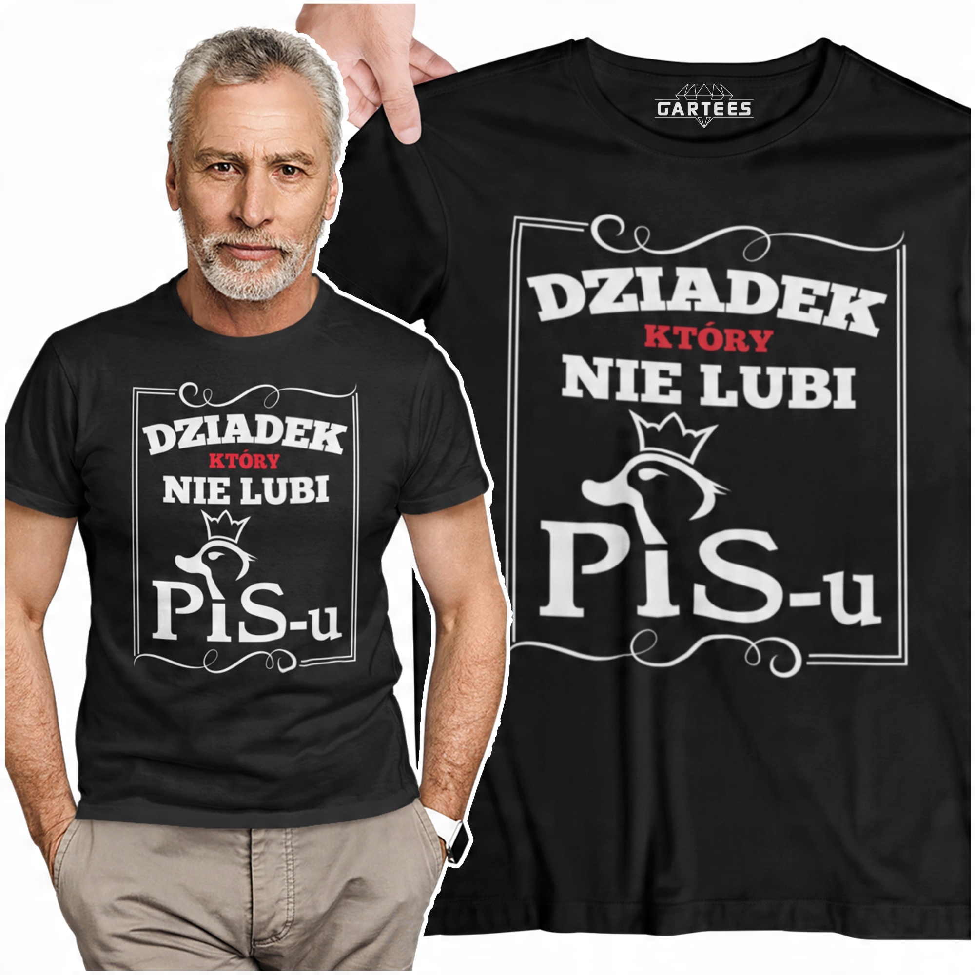 

T-shirt Dziadek Który Nie Lubi Pis Pisu Koszulka