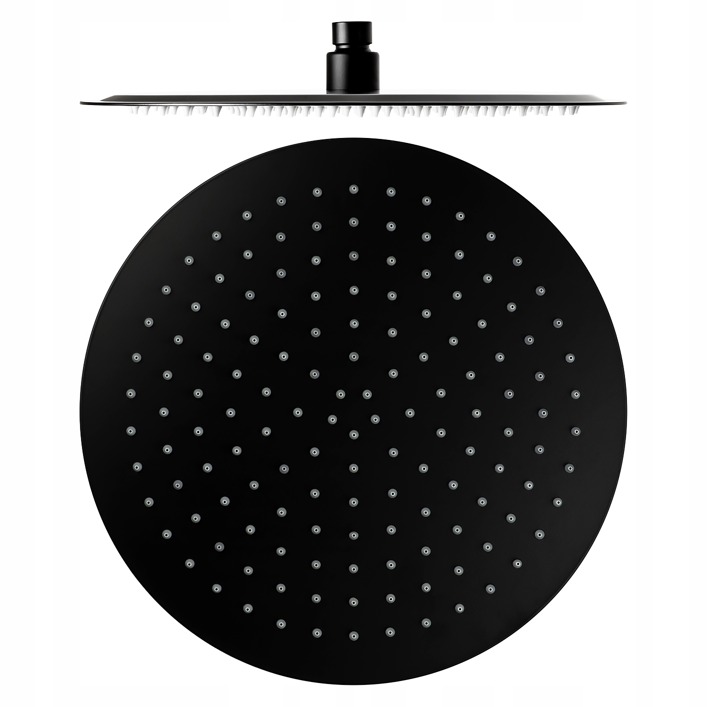 30 CM Černá Dešťová Sprcha Kulatá Oválná Anti-calc Ocelová Dešťová Sprcha 2 MM