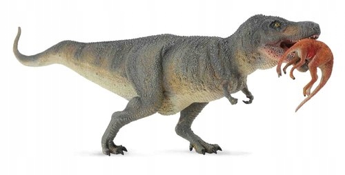 

Dinozaur tyrannosaurus rex z ofiarą Dante
