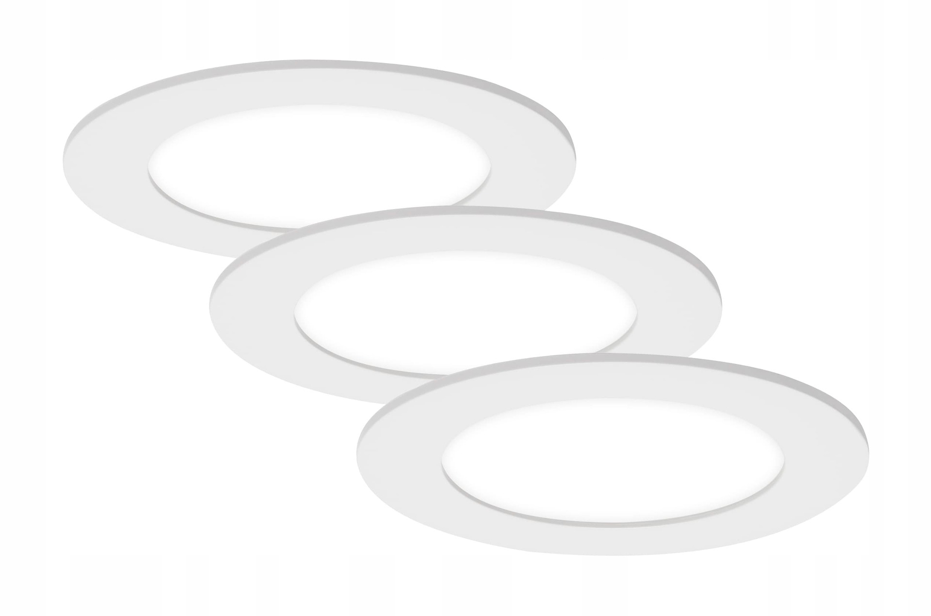 Briloner sada 3 Led vestavných svítidel 12cm, 7W, bílé, IP44, 7115-436