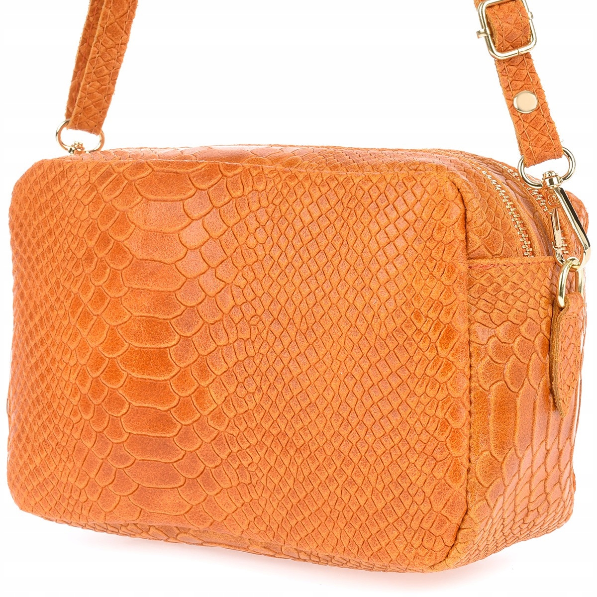 

Skórzana listonoszka damska włoska croco Beltimore