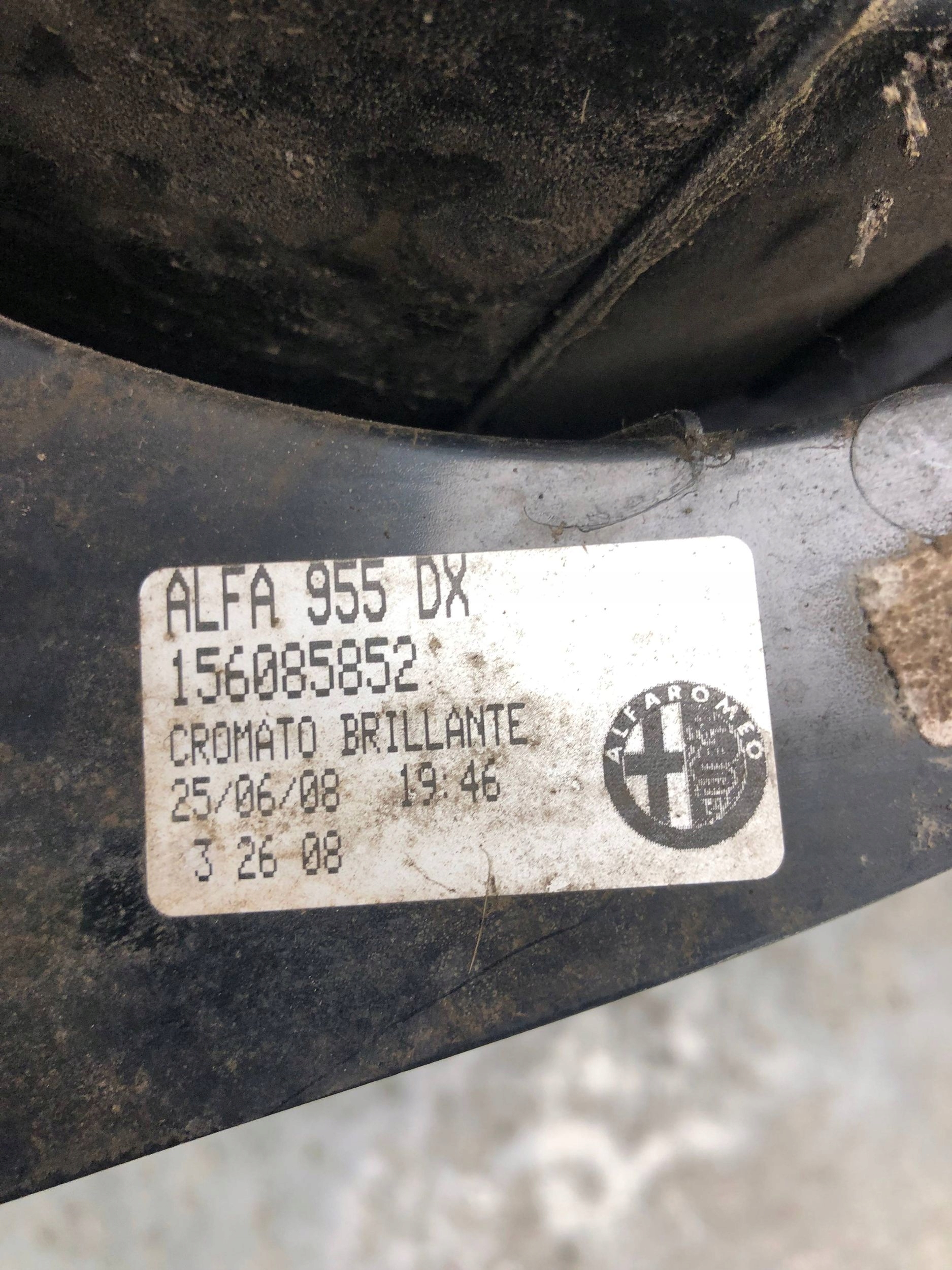 light LED right rear part ALFA ROMEO MITO 156085852