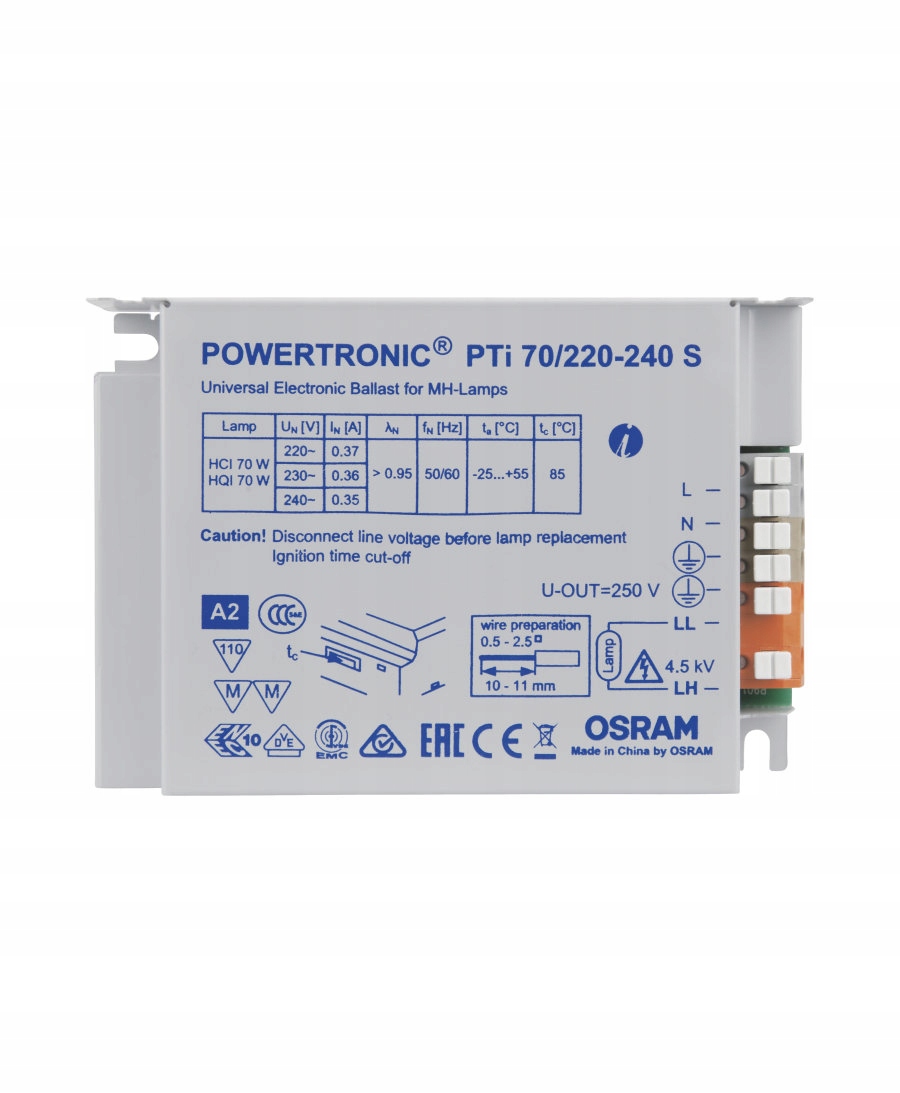 

Statecznik Osram Hid balast metahalogen 70W Uzywan
