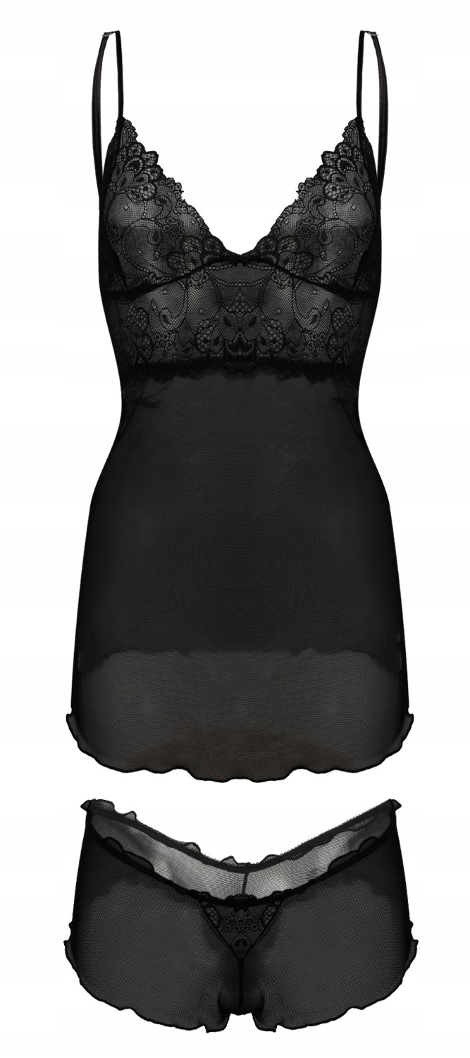 

Komplet Eva L, Tiul Czarny