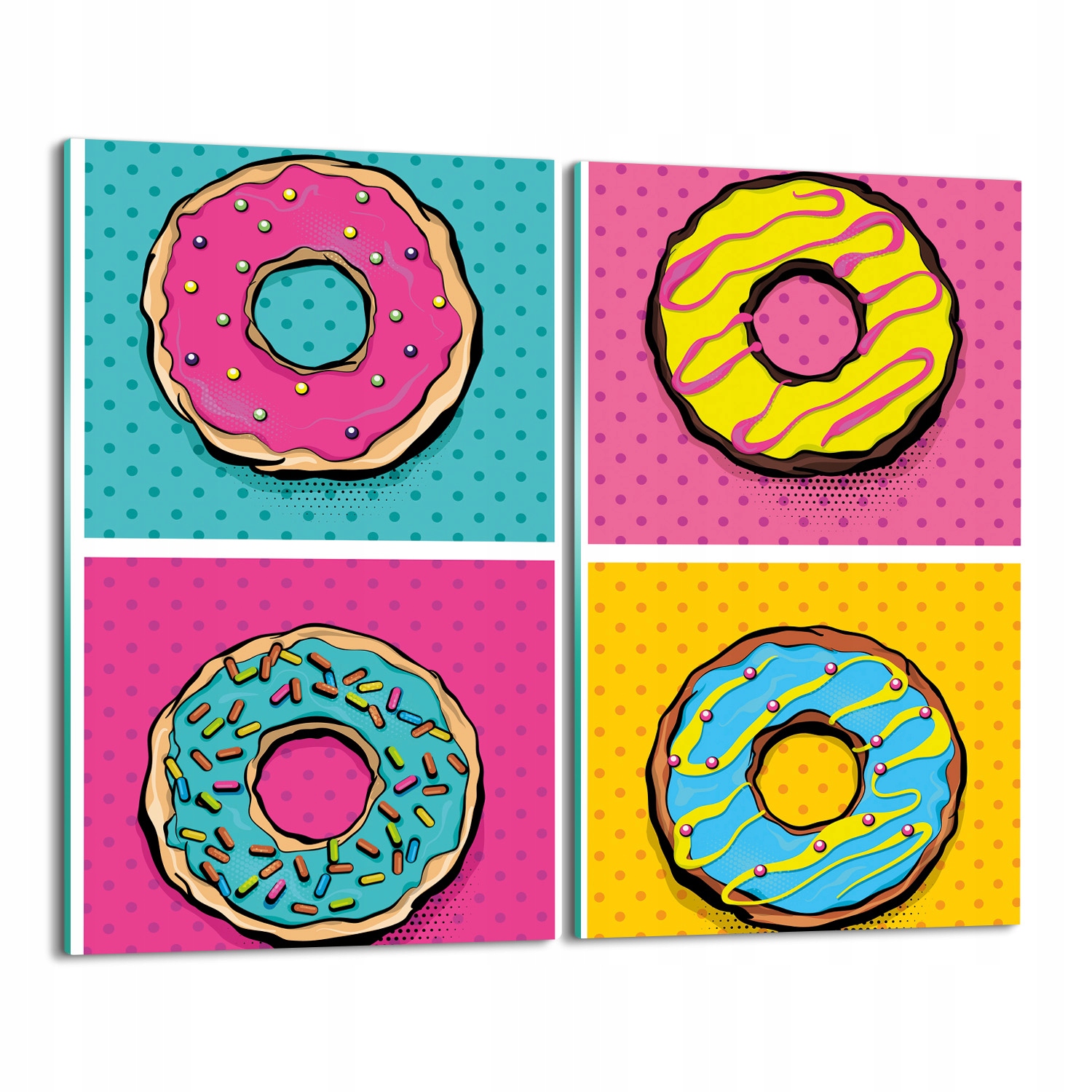 Krytka na splashback ze skla Donaty pop art 2x 30x52