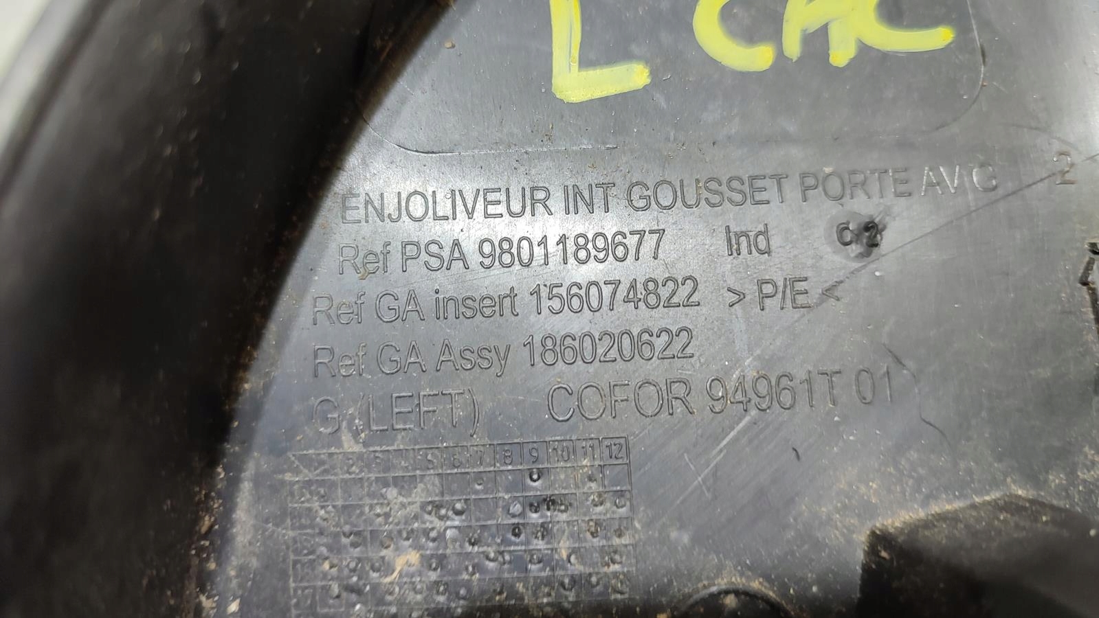 cover mirrors left Citroen C4 Cactus Lift