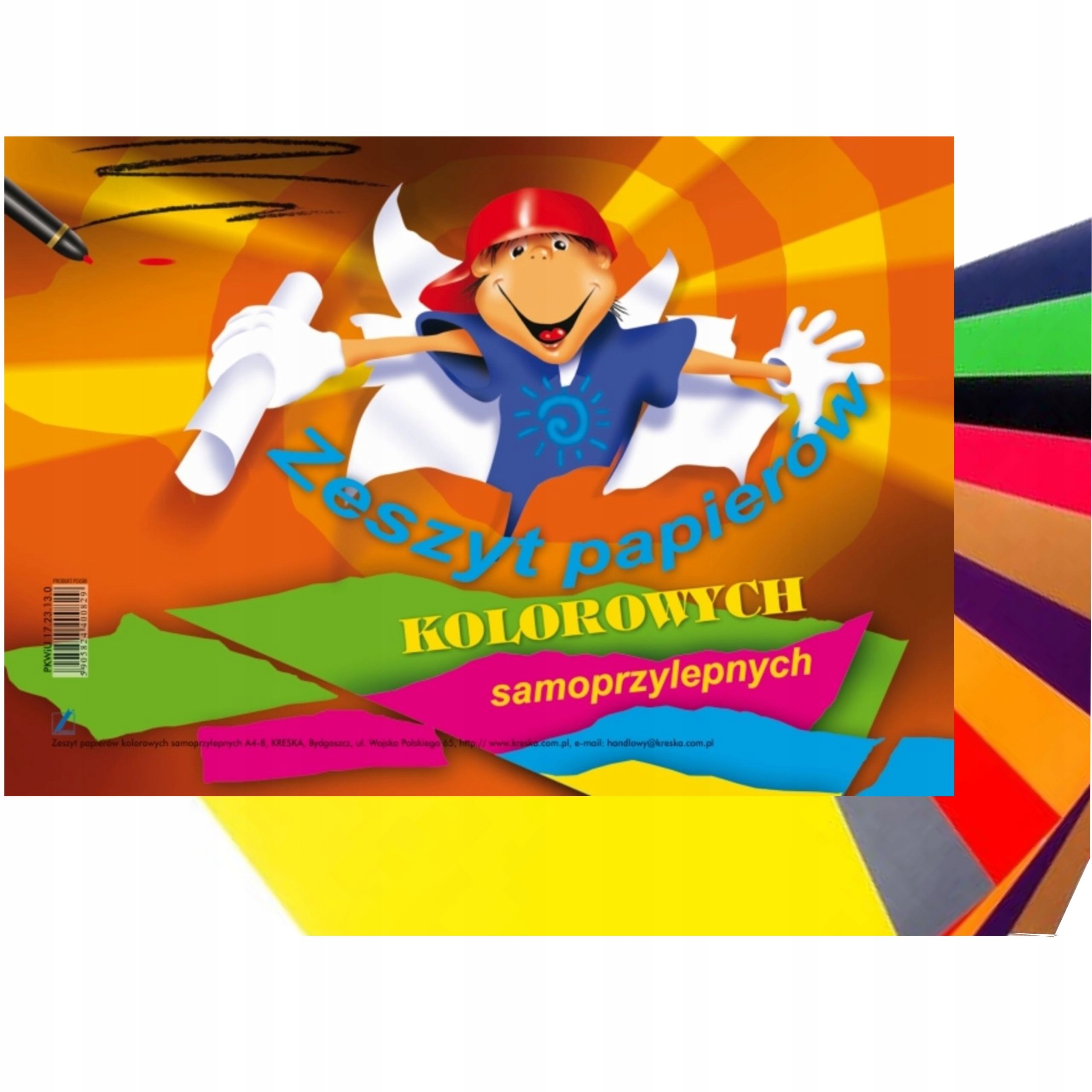 

Zeszyt papierów kolorowych Kreska A5 samoprzylepny