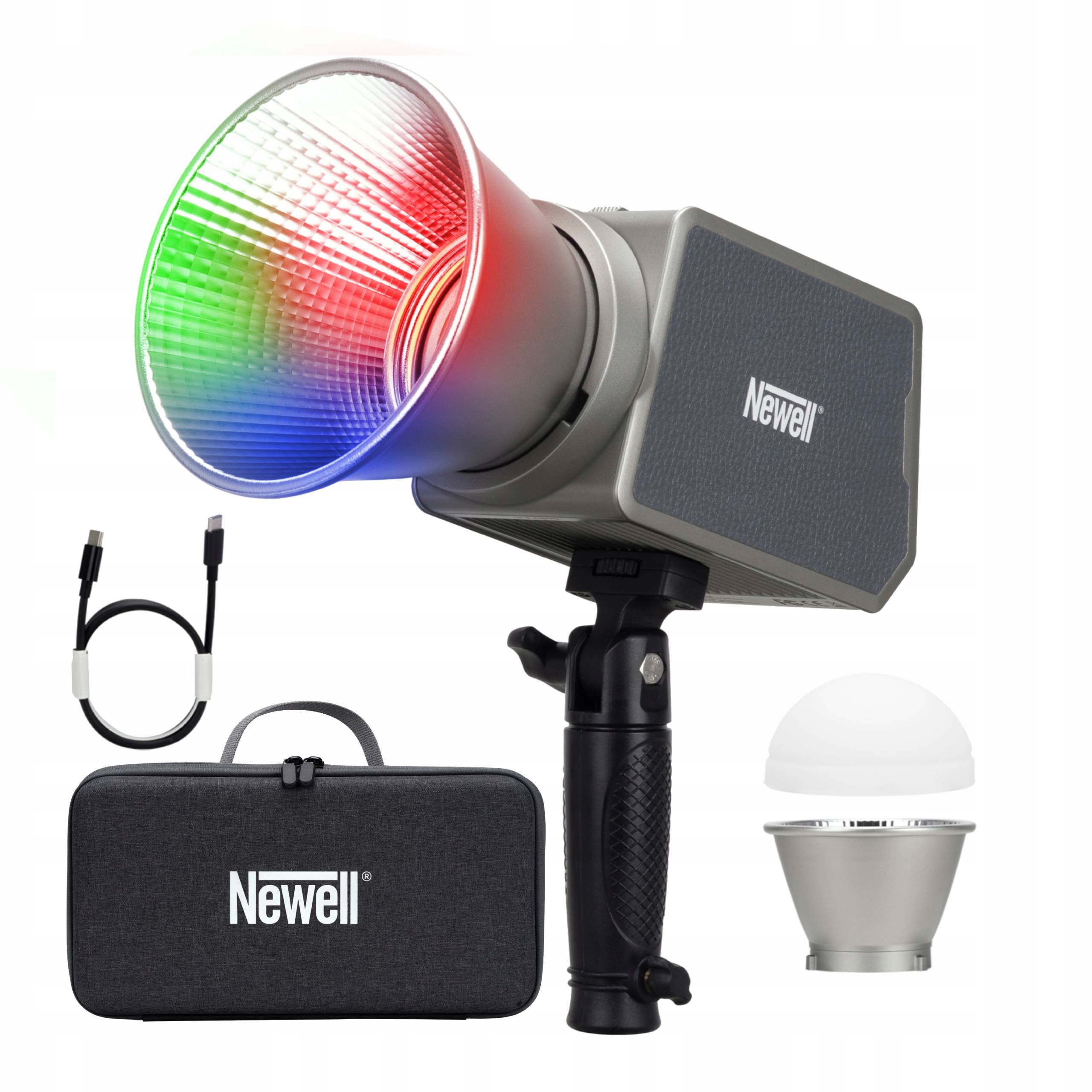 Lampa Studyjna Led Rgb 2700-6500K 4500 Mah Zora 60 Usb-c Mini Bowens Newell
