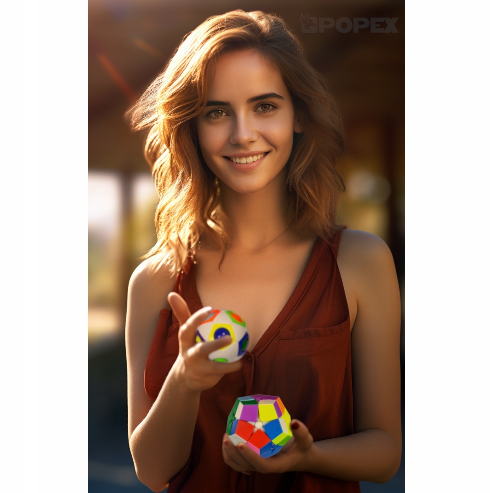 ORYGINALNA KOSTKA MEGAMINX 2x2 KILOMINX GRA PREZENT DLA DZIECKA + PODSTAWKA Stan opakowania oryginalne