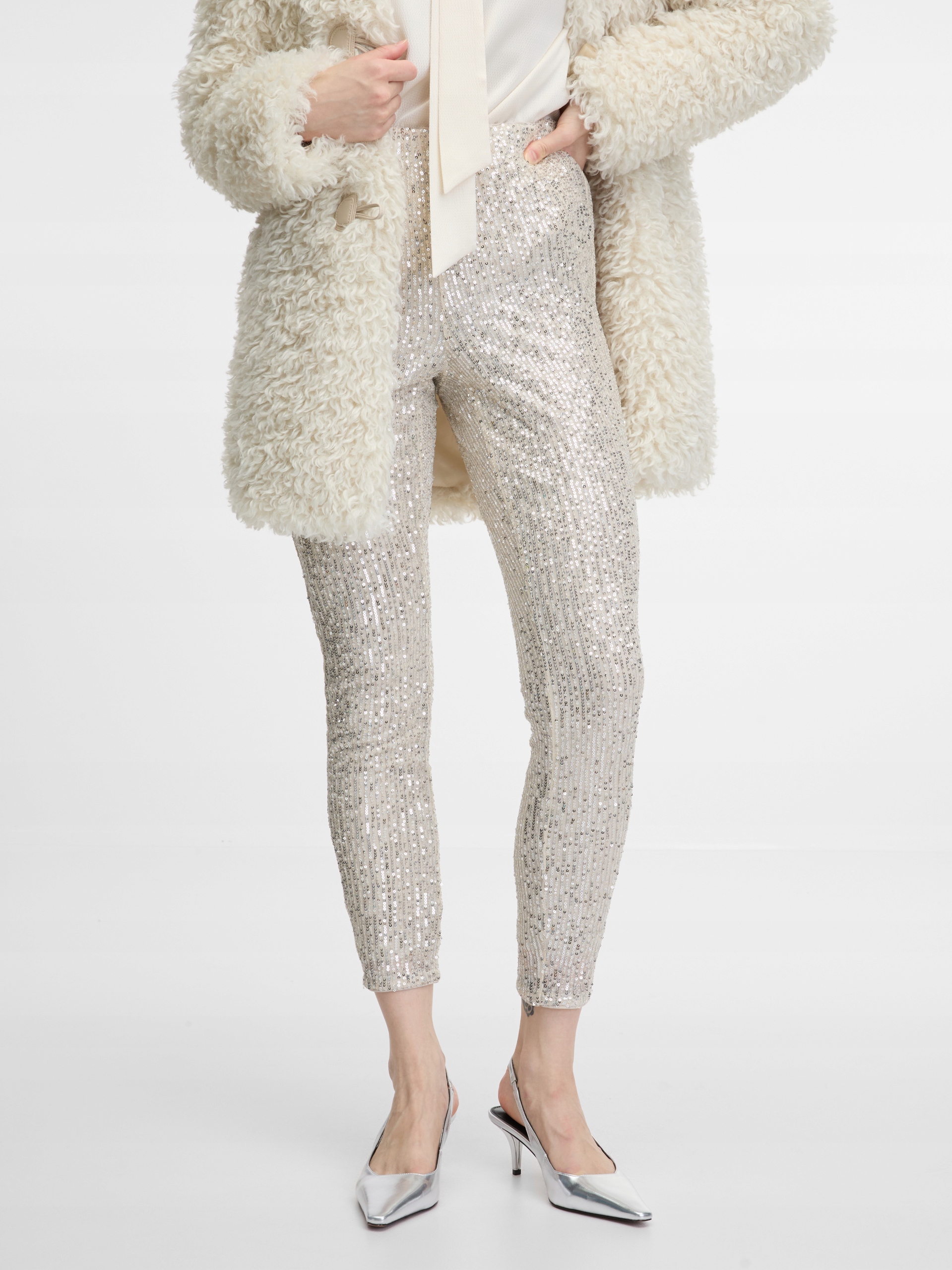 Krémové dámské legíny Orsay vel. L