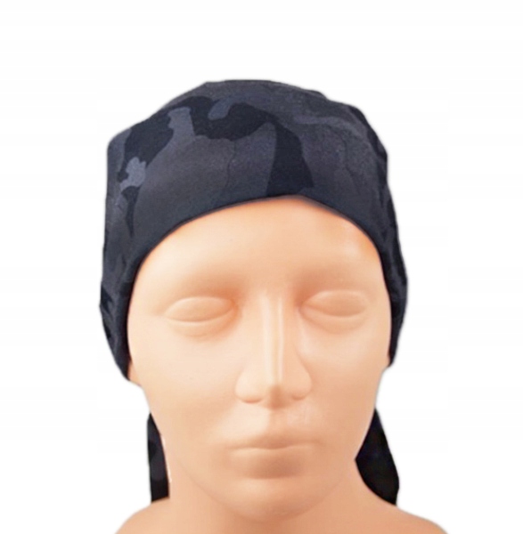 BANDANA CHUSTA BANDAMA SZAL KOMINIARKA CIEMNE MORO Kolor czarny