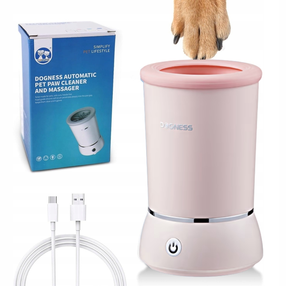 Levně Čistič Špinavých Tlapek automatický Masážní Přístroj silikonový střední pes Dogness