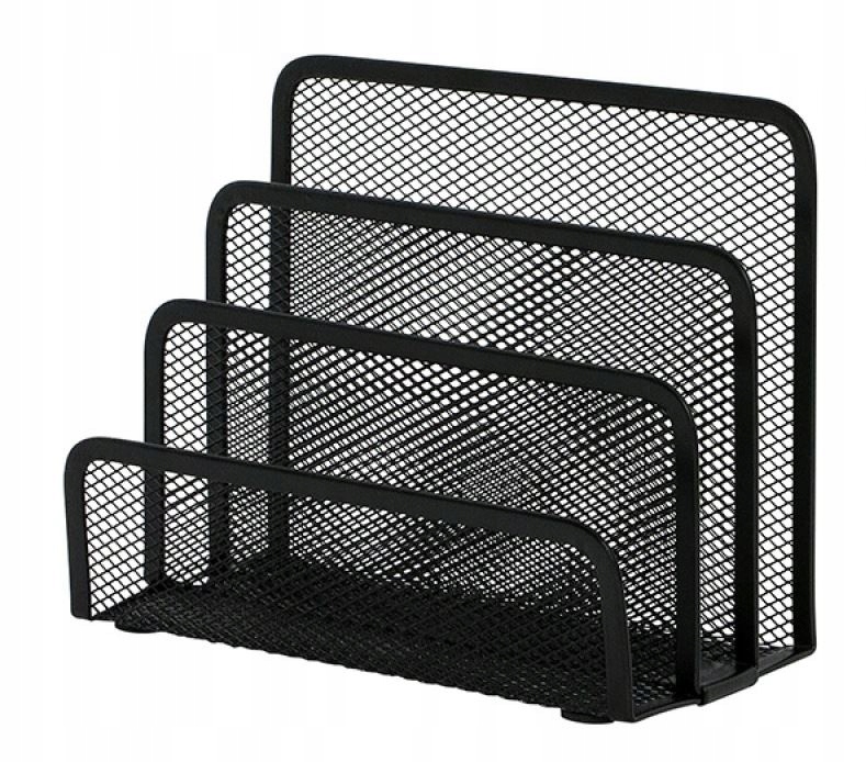 Sorter do korespondencji czarny 3 przegrody