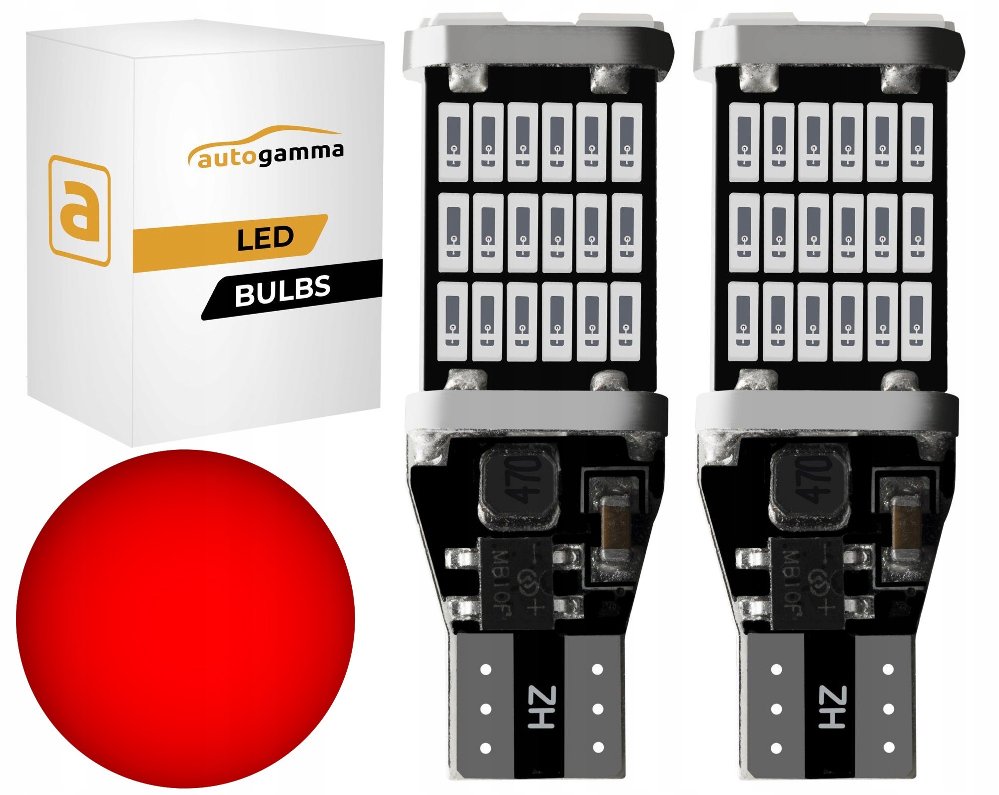 

Żarówki W16W 4014 T15 45xLED Czerwone 2 szt.