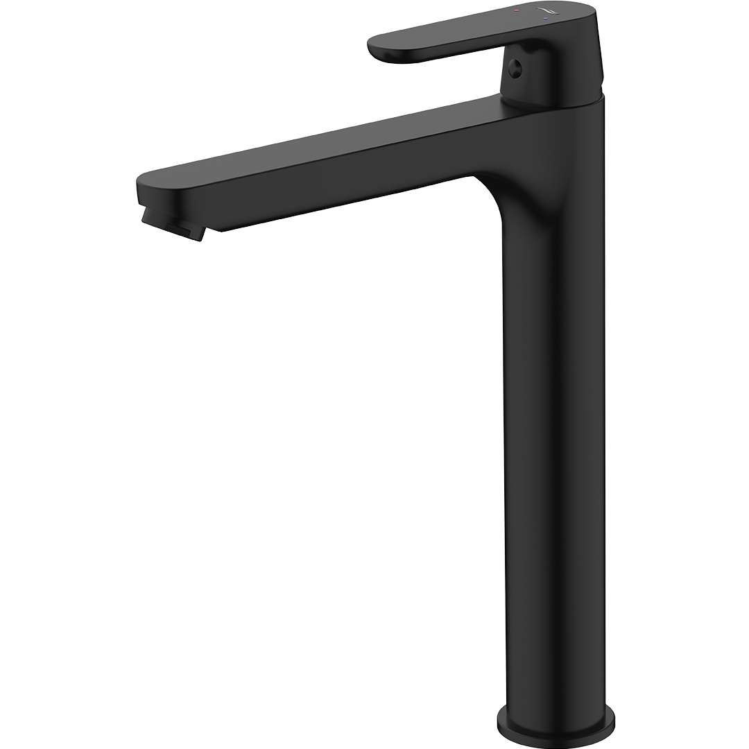 Stojanková umývadlová batéria Dima, čierna matná, 310 mm