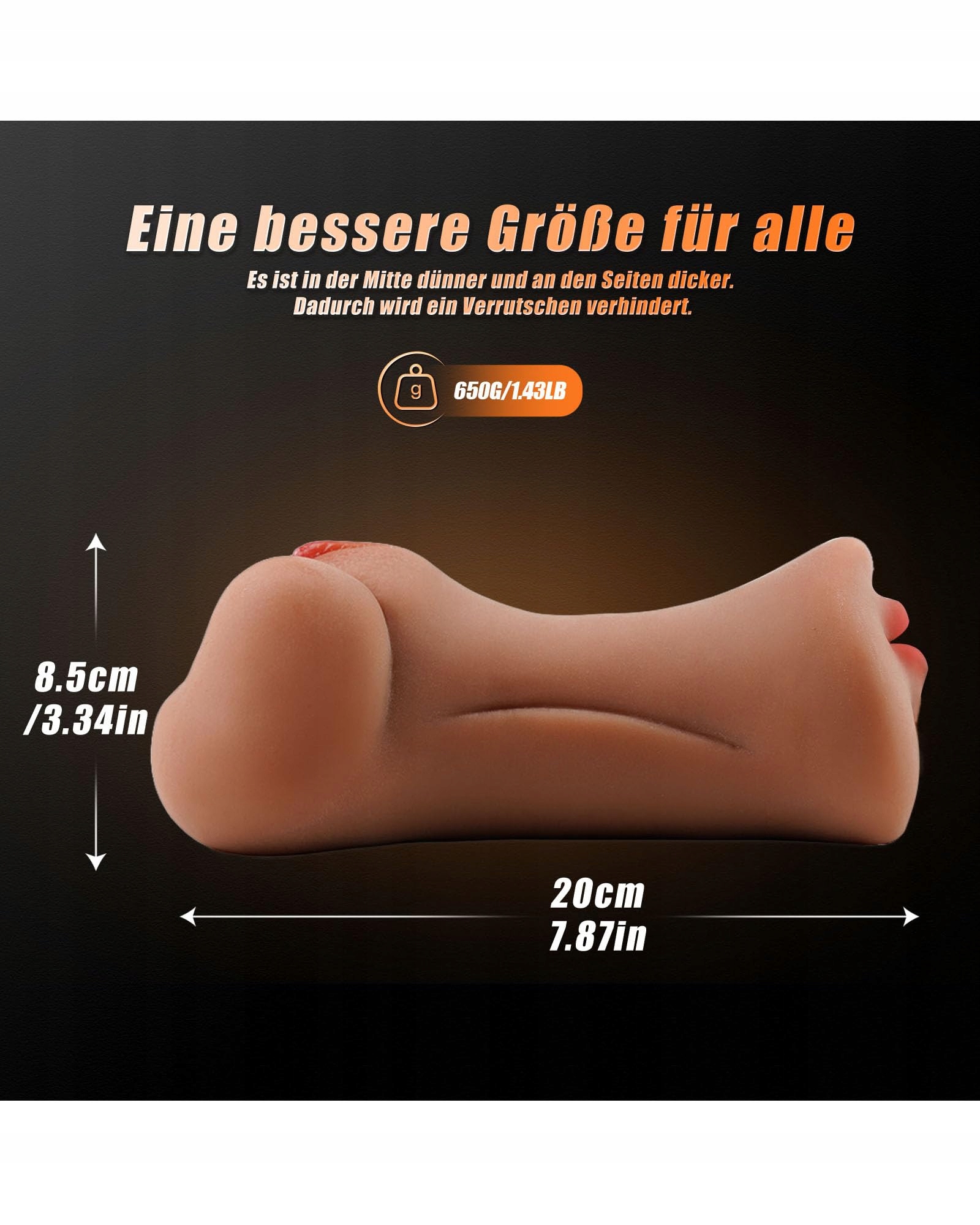 VIJISA Masturbator Dla Mężczyzn Realistyczny 3w1 Zestaw Zabawka 650g — miniatura 5
