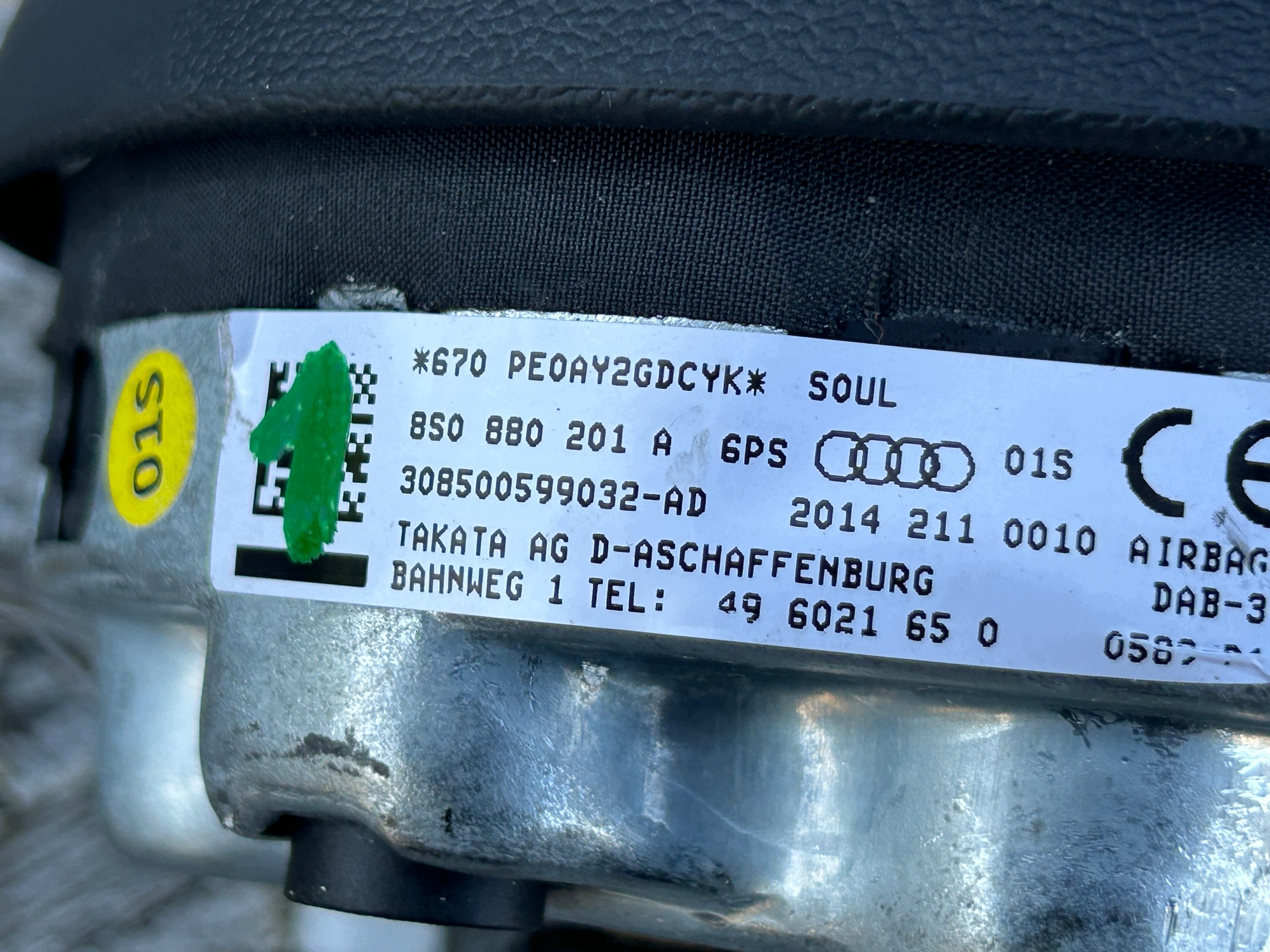 airbag airbag volant AUDI TT 8S 14- 8S0880201A