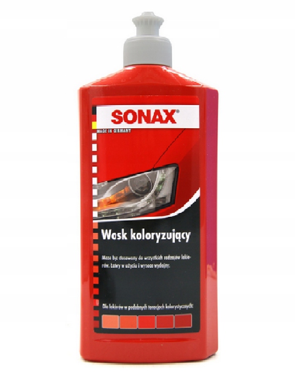 

Sonax Polish+Wax Color Wosk koloryzujący czerwony