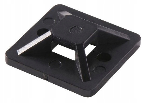 

20x Uchwyt Czarny Samoprzylepny Do Kabli 30x30