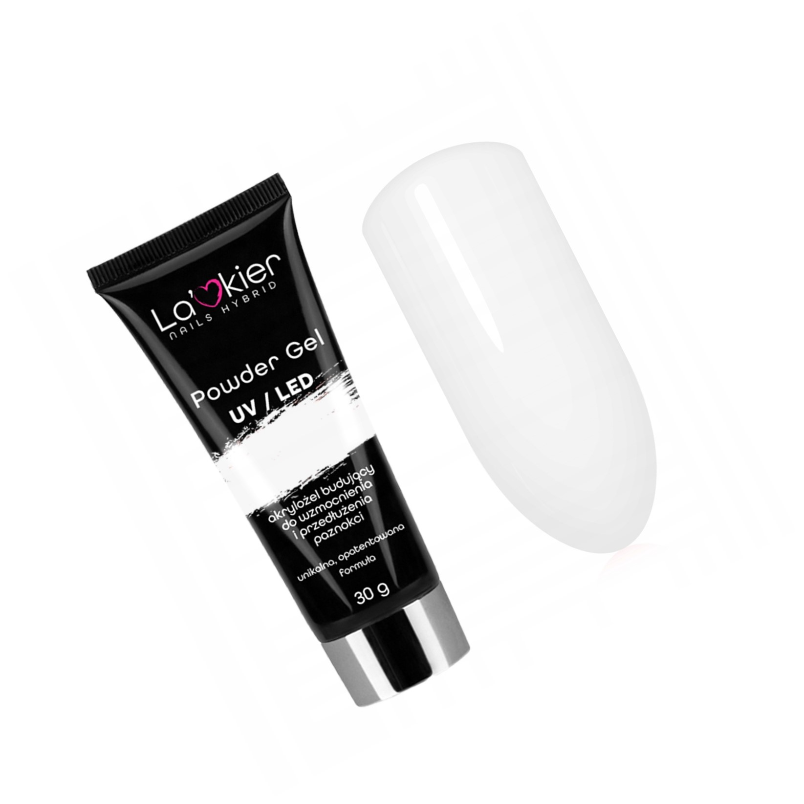 Akrylożel Powder Gel La'kier 30ml paznokcie CLEAR