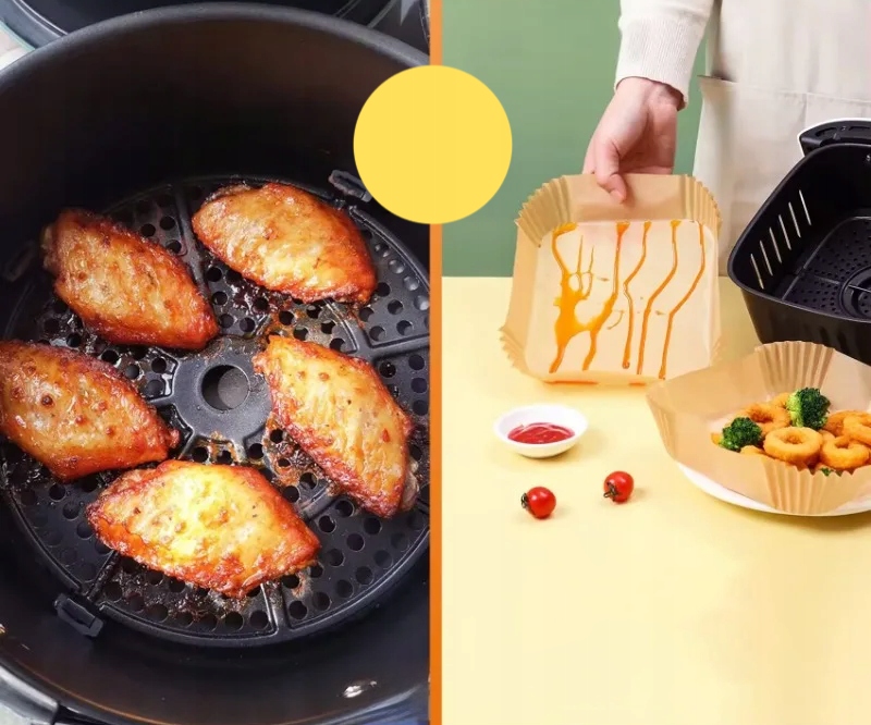 50 SZT. PAPIER WKŁAD DO FRYTKOWNICY BEZTŁUSZCZOWEJ 16CM Długość (cm) 16